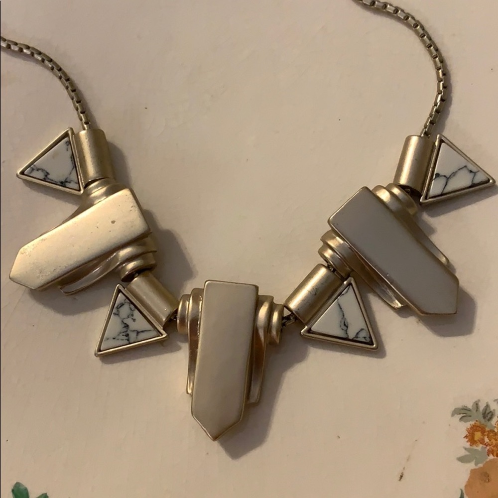Loft Brushed Silver Necklace